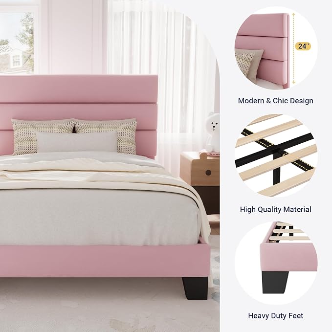Allewie Twin Size Platform Bed Frame - Image 6