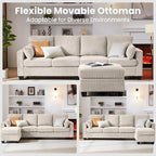 CHIC HOUSE Modular Sectional Sofa - Image 5