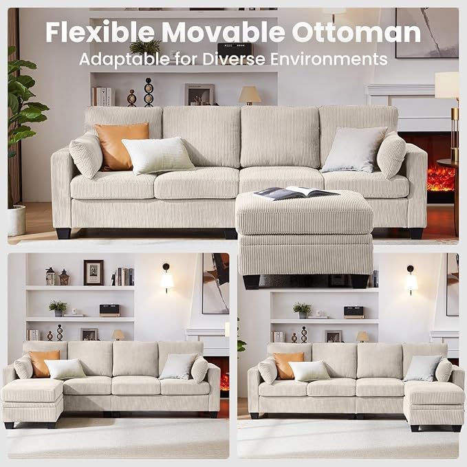 CHIC HOUSE Modular Sectional Sofa - Image 5