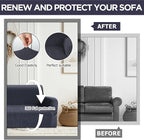 Peryiter 3 Pcs Couch and Loveseat Covers Set Sofa Cover - Image 6
