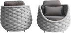 TWT Aluminum Patio Furniture Set Three Seater Sofa Outdoor Furniture Set - Image 6