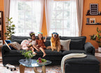 ELUCHANG Oversized 153" Modular Sectional Sofa, Comfy Deep Seat Cloud Couch - Image 3