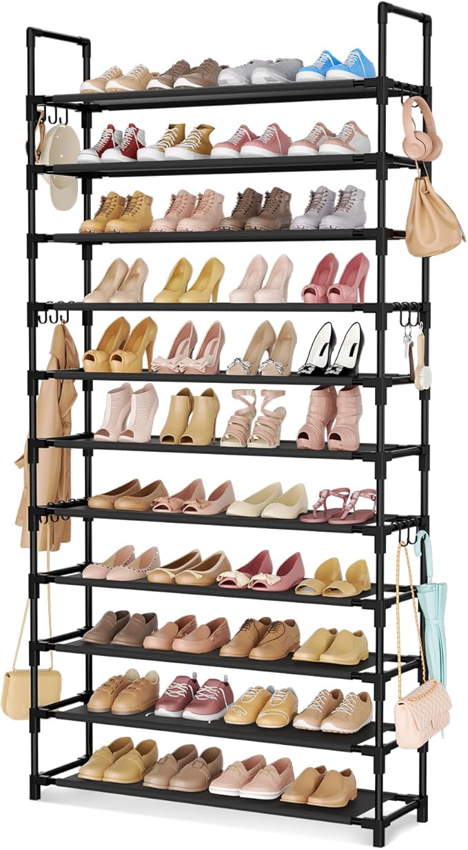LANTEFUL 11 Tiers Tall Shoe Rack Holds 55 Pairs of Shoes by LANTEFULforTidyingHouse