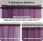 Chyhomenyc Plum Sheer Curtains 84 Inches Long - Image 4