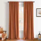 INOVADAY 100% Blackout Linen Curtains by INOVADAY