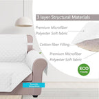 U-NICE HOME 4 Seater Sofa Cover 91''Large Couch Cover, Pet Friendly, Elastic - Image 4