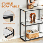 WOHOMO Console Table, 12 Inch Narrow Entryway Table - Image 6