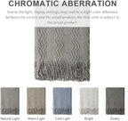 BOURINA Throw Blanket Textured Solid Soft Sofa Throw Couch Cover Knitted - Image 7