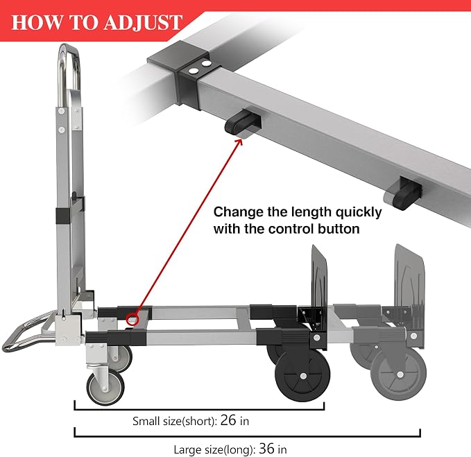 Suzhi Convertible Hand Truck Dolly Cart - Image 5