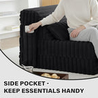 Tiita Folding Sofa Bed Single Size, Convertible Sleeper Chair Mattress - Image 5