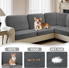 Arfntevss Sectional Couch Covers L Shape Couch Cushion Covers Slipcovers Fitted - Image 6