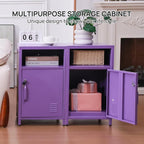 ALBAD Compact Metal Nightstand - Image 8