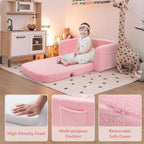 Foryoomi Extra Wide Kids Couch, 2-in-1 Soft Toddler Couch - Image 5