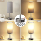 Fenmzee Grey Bedside Table Lamp - Image 4