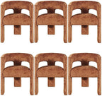 Jofran Gwen Jacquard Upholstered Accent Chair, Modern Luxury Plush Sculptural by Jofran+Inc.