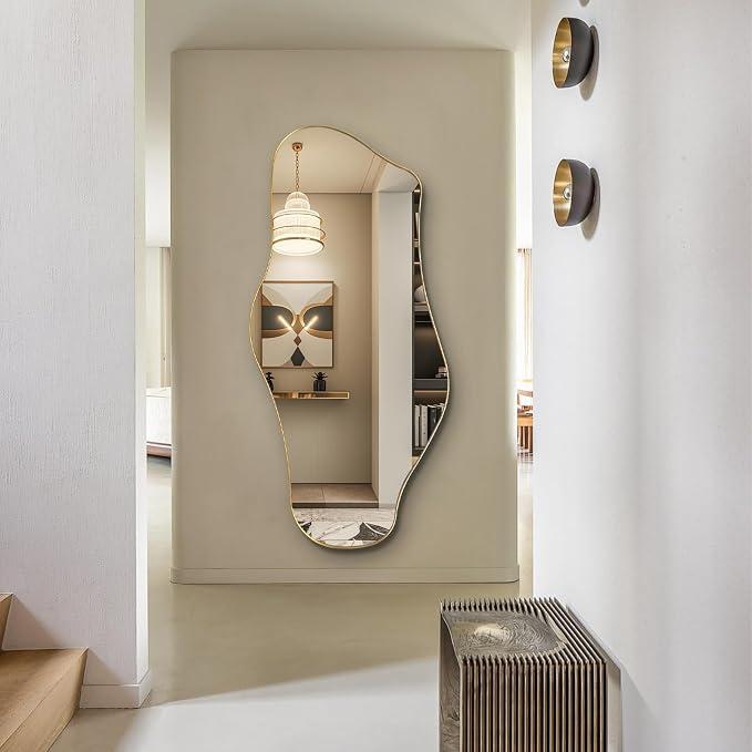 Large Irregular Mirror, Modern Organic Mirrors - Image 8