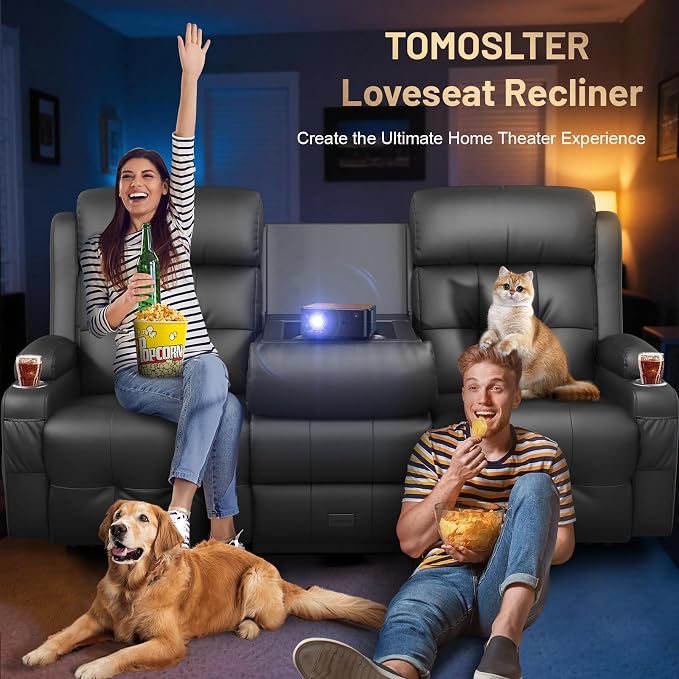 3-Seater Loveseat Recliner Sofa - Image 4