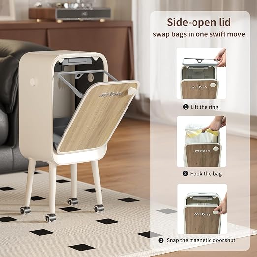 MRBIN Stainless Steel Motion Sensor Trash Can Bathroom - Image 5