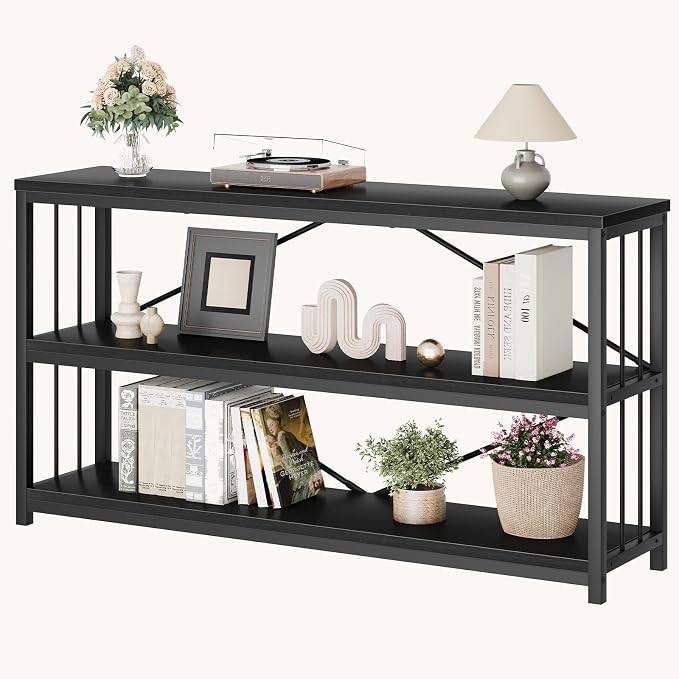 LVB Black Console Table, Modern Entryway Table - Image 10