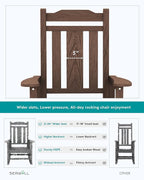 SERWALL HDPE Outdoor Rocking Chairs - Image 7