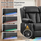 58.3" Reclining Loveseat Sofa, RV Loveseat Recliner Couch - Image 6