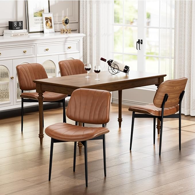 YaFiti Dining Chairs Set of 2, Dining Room and Kitchen Chairs, Mid Century - Image 9