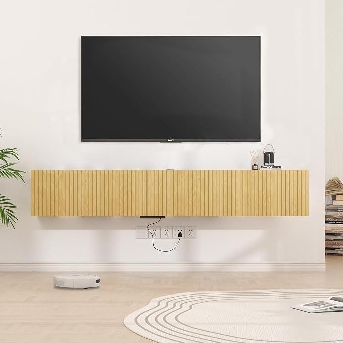 EazeHome 82" Floating TV Stand - Image 2