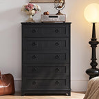 Joaxswe Farmhouse 5 Drawer Dresser - Image 6