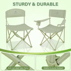 Camping Chair Set of 3, Outdoor Folding Camping Chairs - Image 4