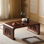 Vintage End Table, Japanese Style Tatami Coffee Tables Mortise and Tenon - Image 2