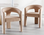 VESCASA Velvet Barrel Dining Chair - Image 6
