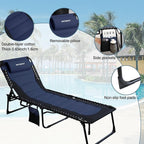 Oversized Padded Outdoor Folding Lounge Chair - Image 5