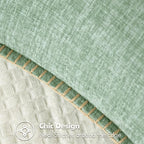 MIULEE Decorative Couch Throw Pillow Covers 20x20 Inch Greyish Green 2 Pack | - Image 2