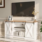 4 EVER WINNER TV Stand for 65 Inch TV for Living Room, Modern Farmhouse Barn - Image 4