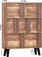LEYAOYAO 7 Cube Bookshelf 3 Tier Modern Bookcase - Image 3
