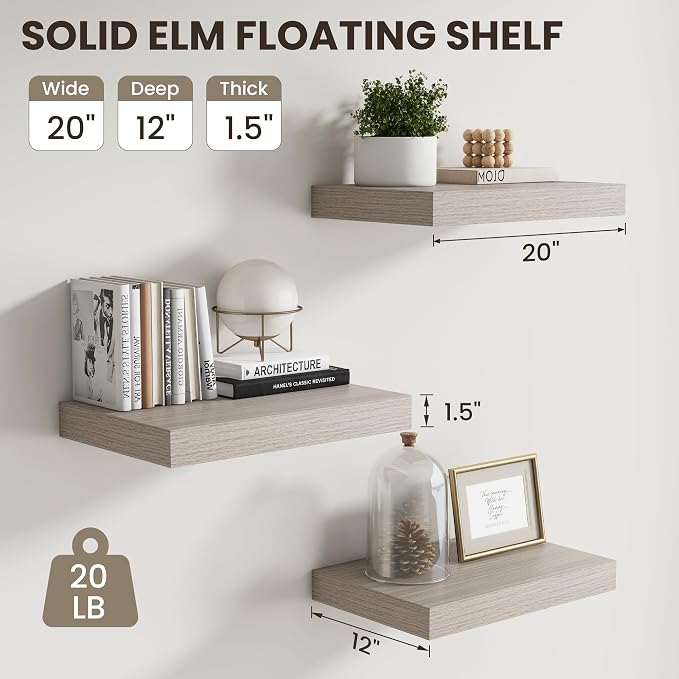Dreamland Grey Floating Shelves - Image 3