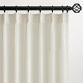 Topfinel 86 Inch Curtains 2 Panels Set, Two Packs Pinch Pleat Back Tab Linen by Topfinel