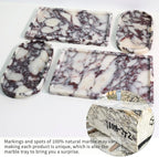 Real Luxurious Natural Marble Vanity Tray Genuine Marble Storage Tray - Image 3