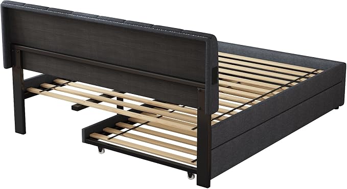 Queen Size Upholstered Platform Bed - Image 8