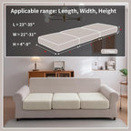 OHSIO Sectional Couch Covers, Wear Resistant Stretch Sofa Covers Washable Soft - Image 2