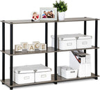 Furinno TURN-N-TUBE Storage Shelves, 3-Tier 47.4 Wide Book Shelf, Corner Shelf - Image 5