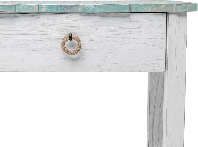 Sea Winds Trading Picket Fence Console Table Kiln-Dried Solid Mindi Wood - Image 7
