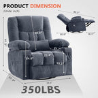 Swivel Rocker Recliner Chair - Image 2