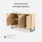 EYYTHUNG Fluted Storage Cabinet - Image 2