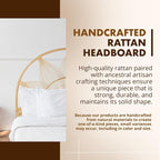 Kouboo Sunflower Rattan Full Headboard Bedroom Bedroom Furniture Headboard Full - Image 3