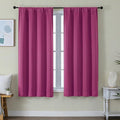Simplebrand Ava Hot Pink Blackout Curtains by Simplebrand