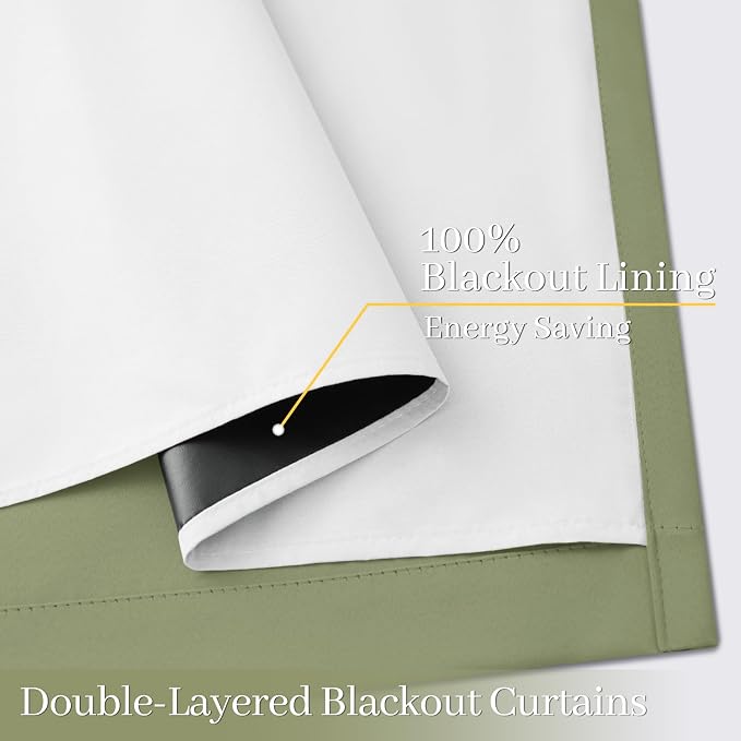 Yakamok Sage Blackout Curtains 84 Inches Long - Image 4