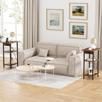 Asgolion Tall End Table with Charging Station, Skinny Nightstand with USB Ports - Image 7