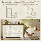AODK Farmhouse 7 Drawer Dresser - Image 7