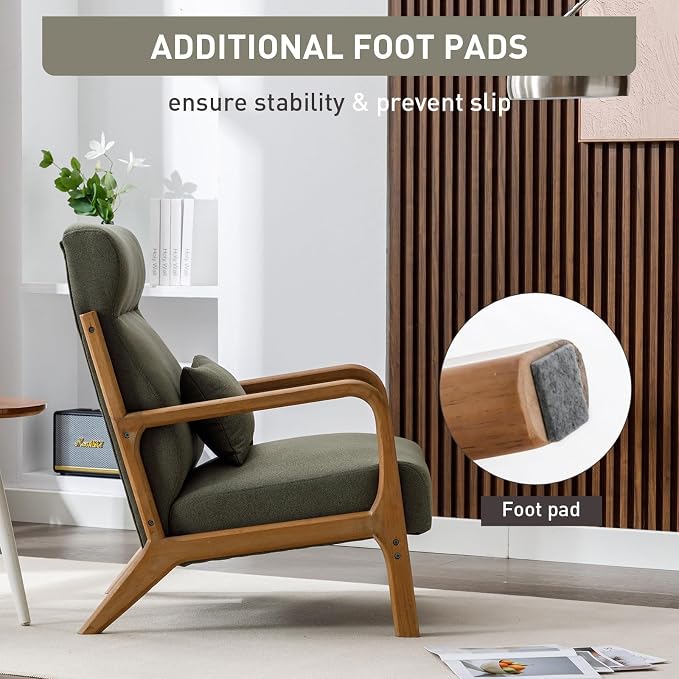 ANJ Mid Century Modern Accent Chair - Image 4